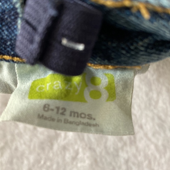 Crazy 8 cropped baby jeans (size 6-12 months) - Picture 3 of 5